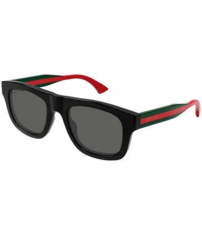 Gucci Men's New Pop Web 52mm Square Sunglasses