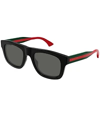 Gucci Men's New Pop Web 52mm Square Sunglasses