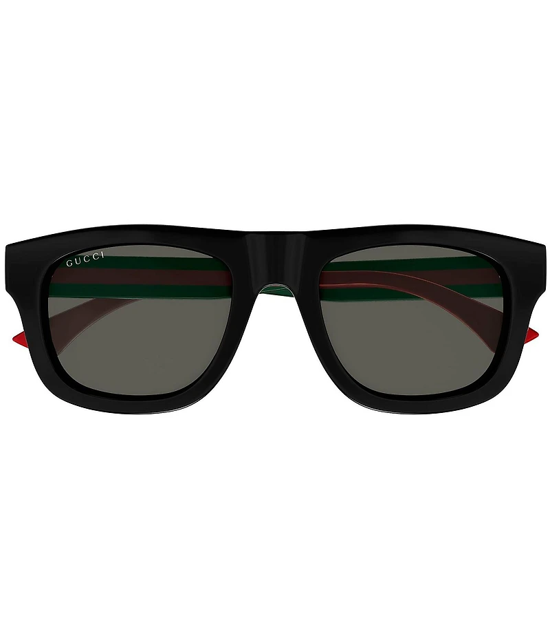 Gucci Men's New Pop Web 52mm Square Sunglasses
