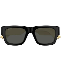 Gucci Men's Oblique 52mm Square Sunglasses