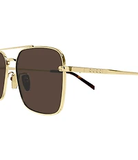 Gucci Men's Petite GG 58mm Navigator Sunglasses