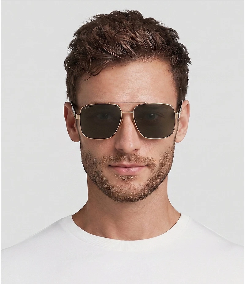 Gucci Men's Pilot 60mm Sunglasses