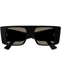 Gucci Men's Subtle Web 50mm Square Sunglasses