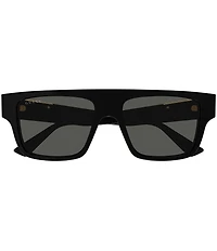 Gucci Men's Subtle Web 53mm Square Sunglasses