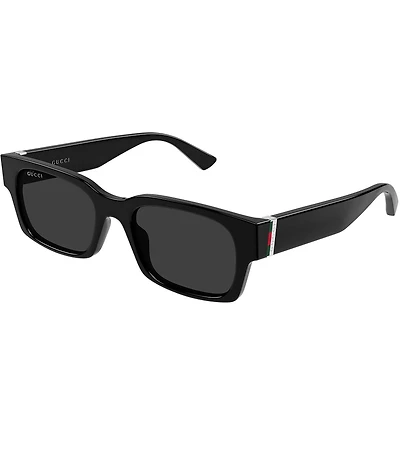 Gucci Men's Vertical Web GG2084 52mm Square Sunglasses