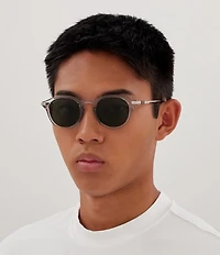 Gucci Men's Web 49mm Round Sunglasses