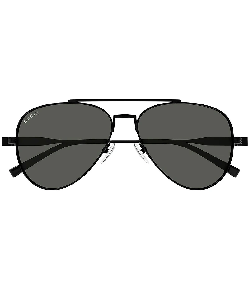 Gucci Men's Web 57mm Aviator Sunglasses