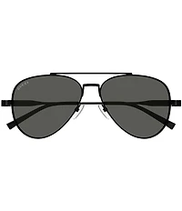 Gucci Men's Web 57mm Aviator Sunglasses