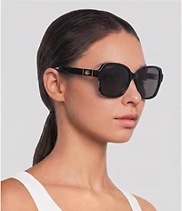 Gucci Black Rectangular Sunglasses