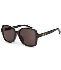 Gucci Women's Black Rectangular Sunglasses