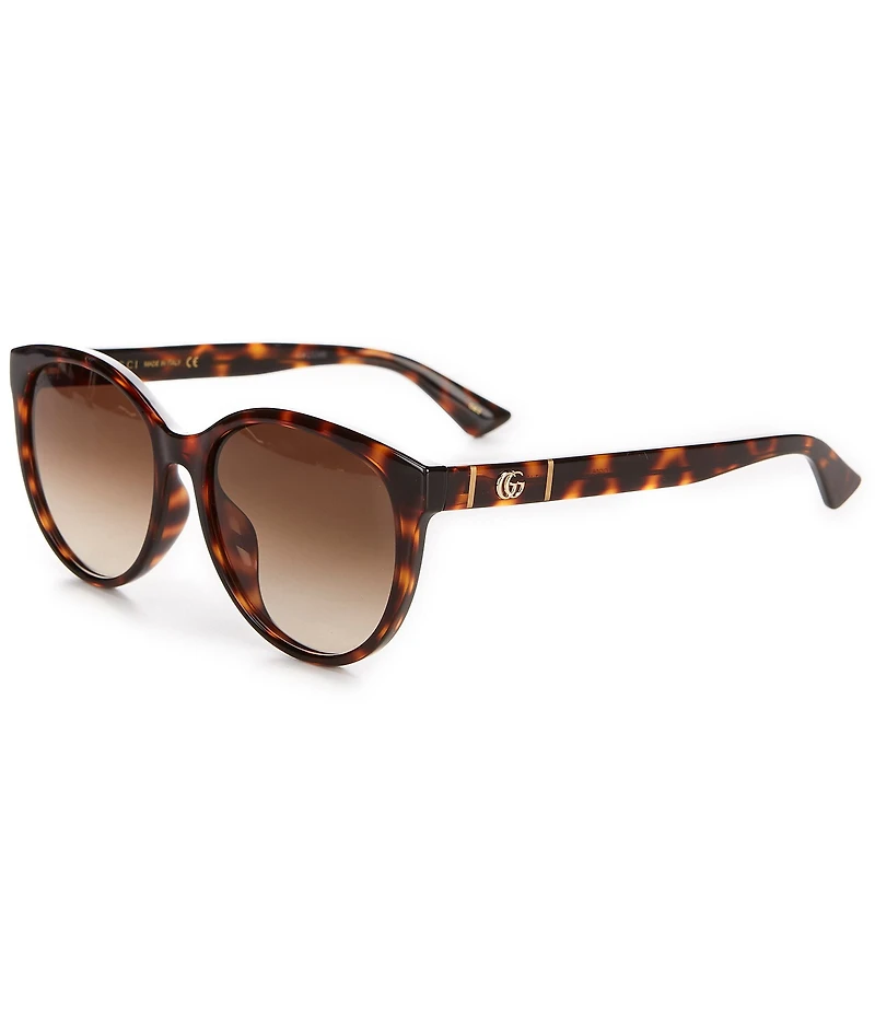 Gucci Women's Rounded Tortoise Sunglasses