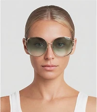 Gucci Women's Rounded Sunglasses