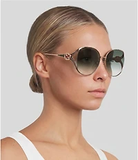 Gucci Women's Rounded Sunglasses