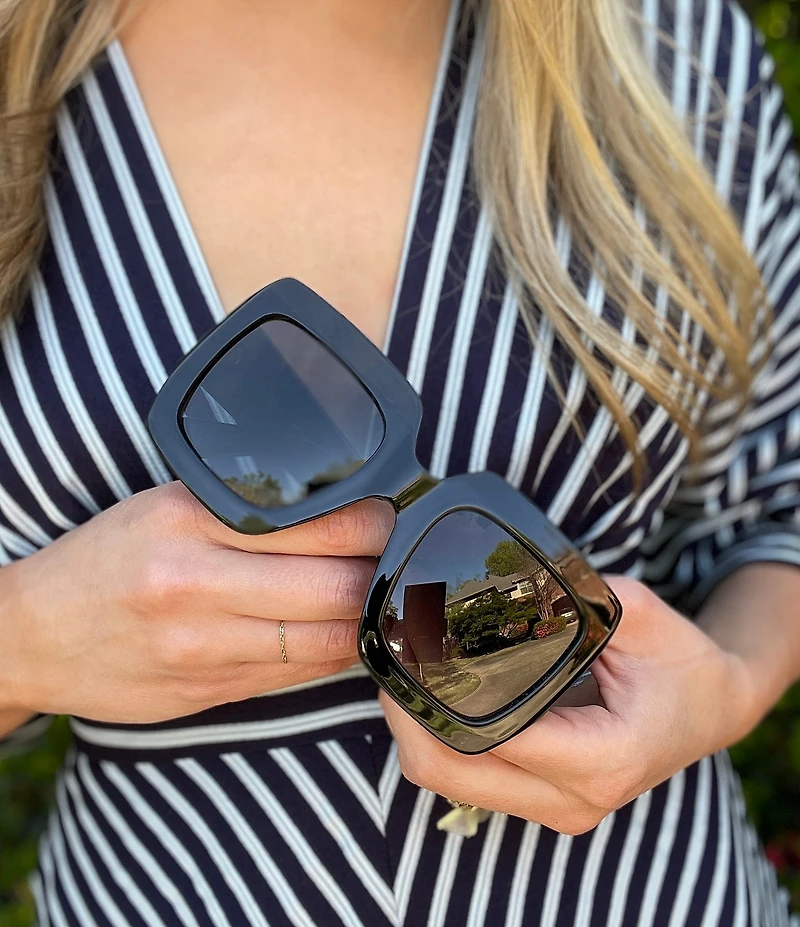 Gucci GG0053SN Square Statement Sunglasses
