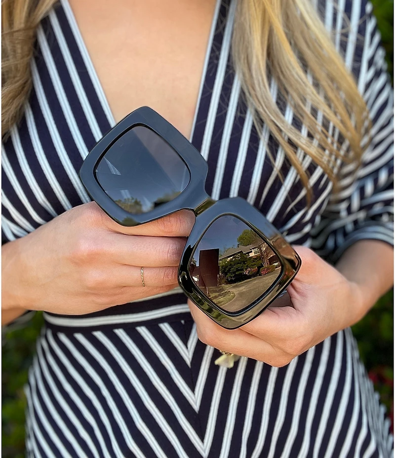 Gucci GG0053SN Square Statement Sunglasses