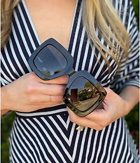 Gucci GG0053SN Square Statement Sunglasses