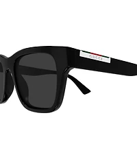 Gucci Subtle Web Sporty 52mm Square Sunglasses