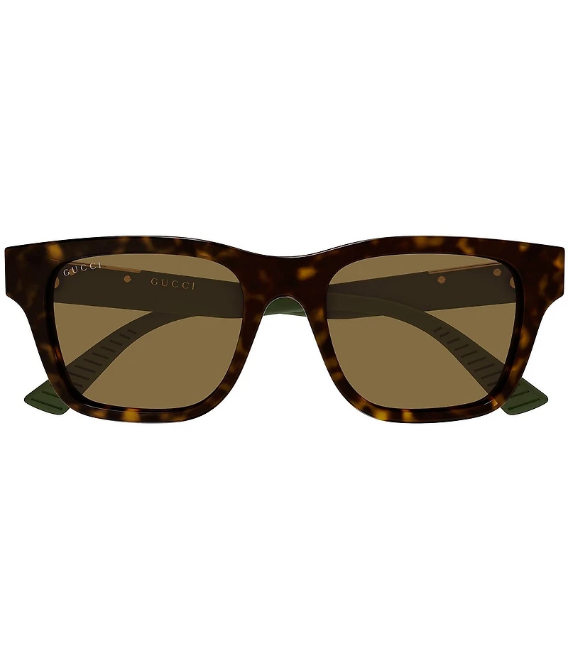 Gucci Subtle Web Sporty 52mm Square Sunglasses