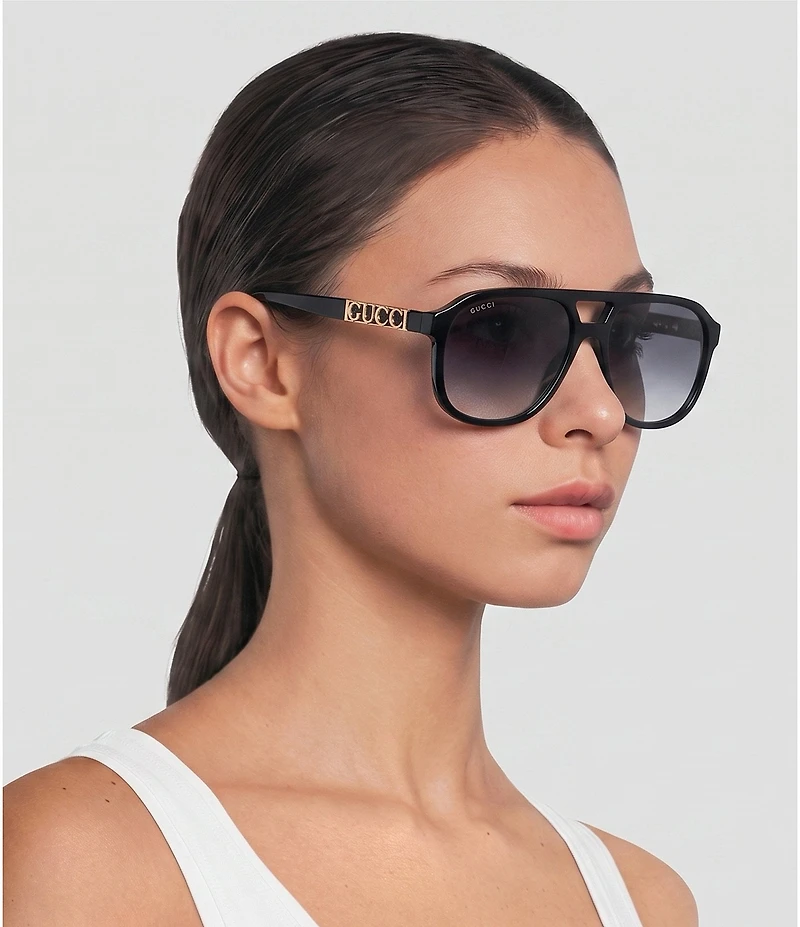 Gucci Unisex Gg1188S 58mm Navigator Sunglasses