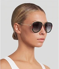 Gucci Women's Aviator 57mm Sunglasses