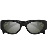 Gucci Women's Chaise Lounge 54mm Mirrored Cat Eye Sunglasses