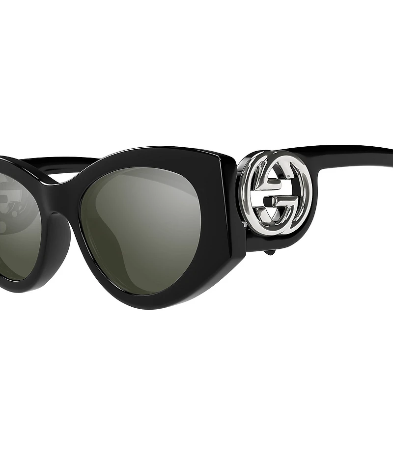 Gucci Women's Chaise Lounge 54mm Mirrored Cat Eye Sunglasses
