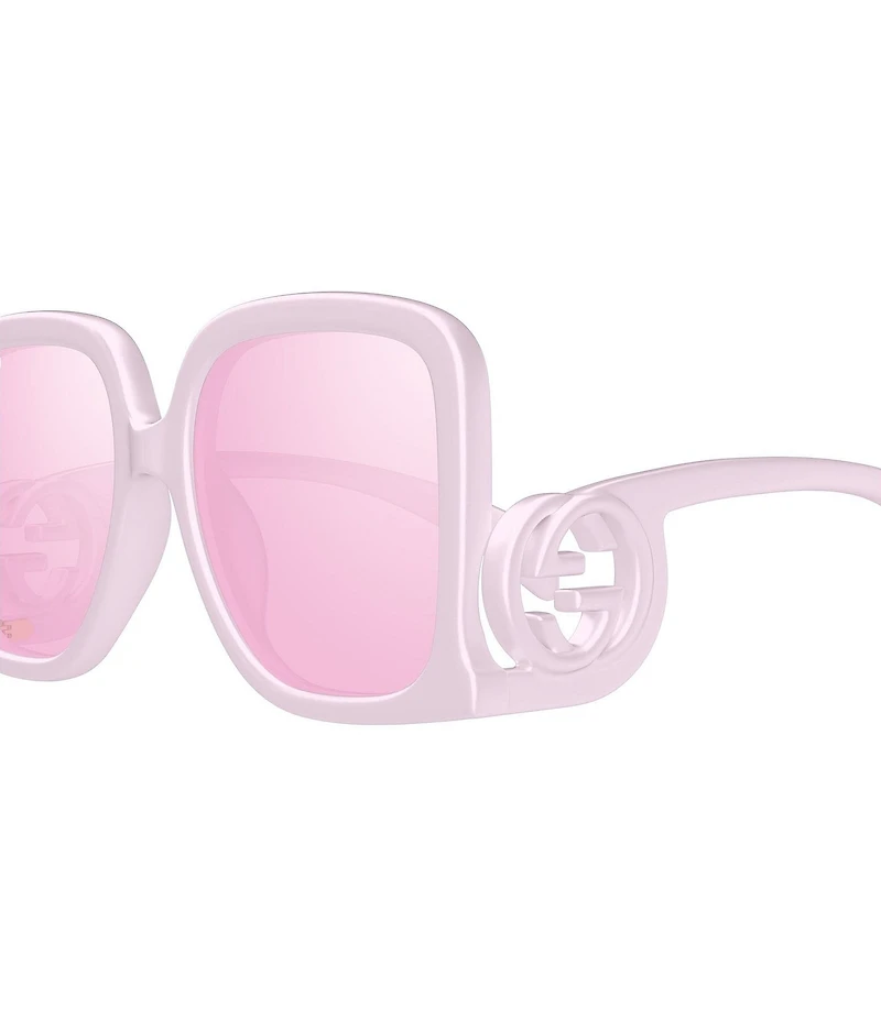 Gucci Women's Chaise Lounge 58mm Mirrored Statement Square Sunglasses