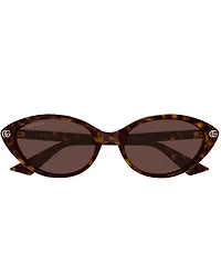 Gucci Women's Double G 54mm GG2110S Cat Eye Sunglasses
