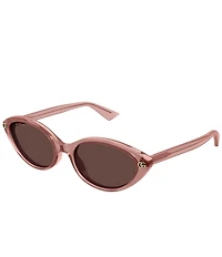 Gucci Women's Double G 54mm GG2110S Retro Cat Eye Sunglasses