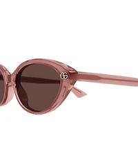 Gucci Women's Double G 54mm GG2110S Retro Cat Eye Sunglasses