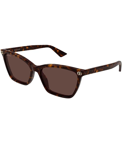 Gucci Women's Double G 56mm Cat Eye Sunglasses