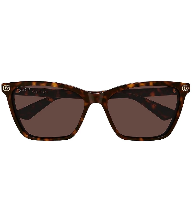 Gucci Women's Double G 56mm Cat Eye Sunglasses