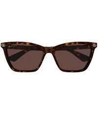 Gucci Women's Double G 56mm Cat Eye Sunglasses