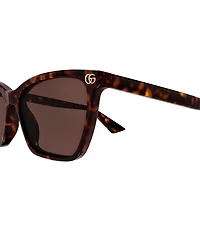 Gucci Women's Double G 56mm Cat Eye Sunglasses