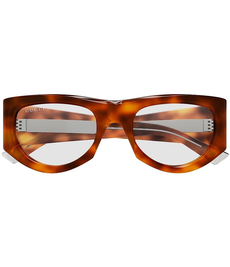Gucci Fashion Show 53mm Rectangle Statement Sunglasses