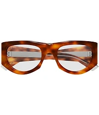 Gucci Fashion Show 53mm Rectangle Statement Sunglasses