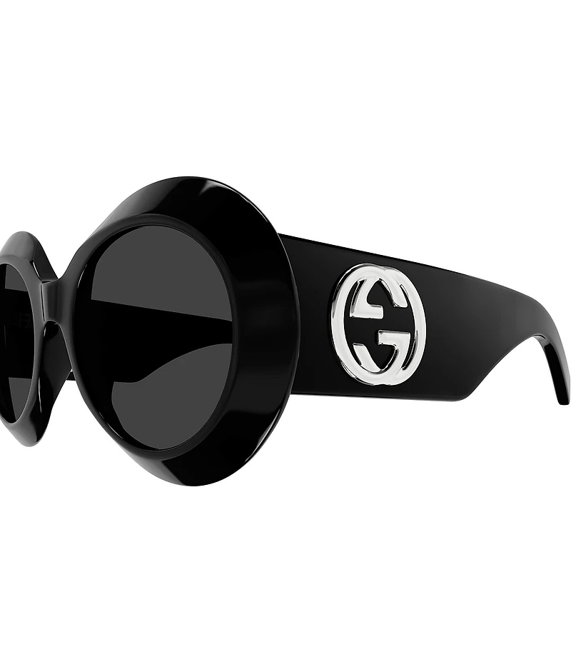 Gucci Fashion Show 54mm Round Statement Sunglasses