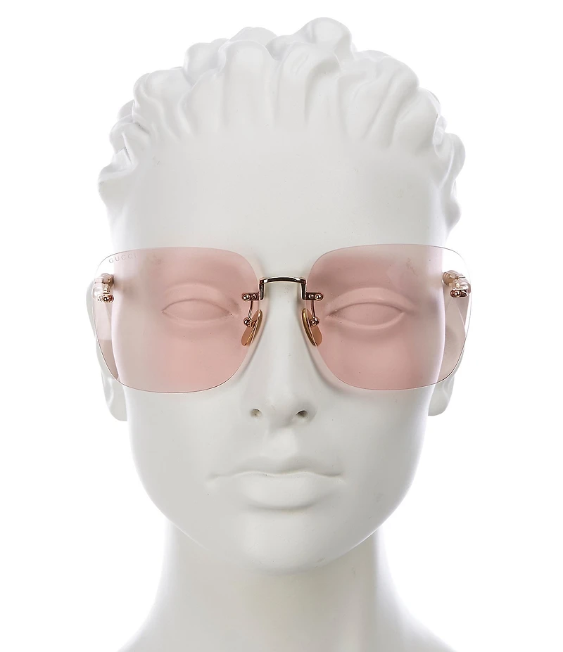 Gucci Women's Fashion Show 63mm Square Sunglasses