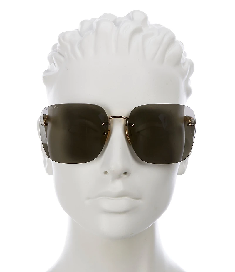 Gucci Women's Fashion Show 63mm Square Sunglasses