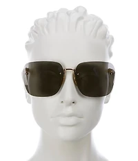 Gucci Women's Fashion Show 63mm Square Sunglasses
