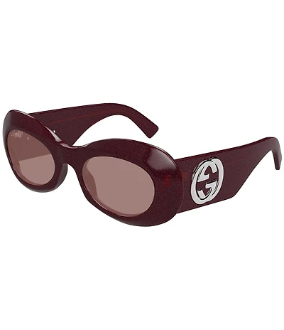 Gucci Fifth Avenue 51mm Oval Statement Sunglasses