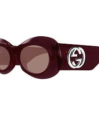 Gucci Fifth Avenue 51mm Oval Statement Sunglasses
