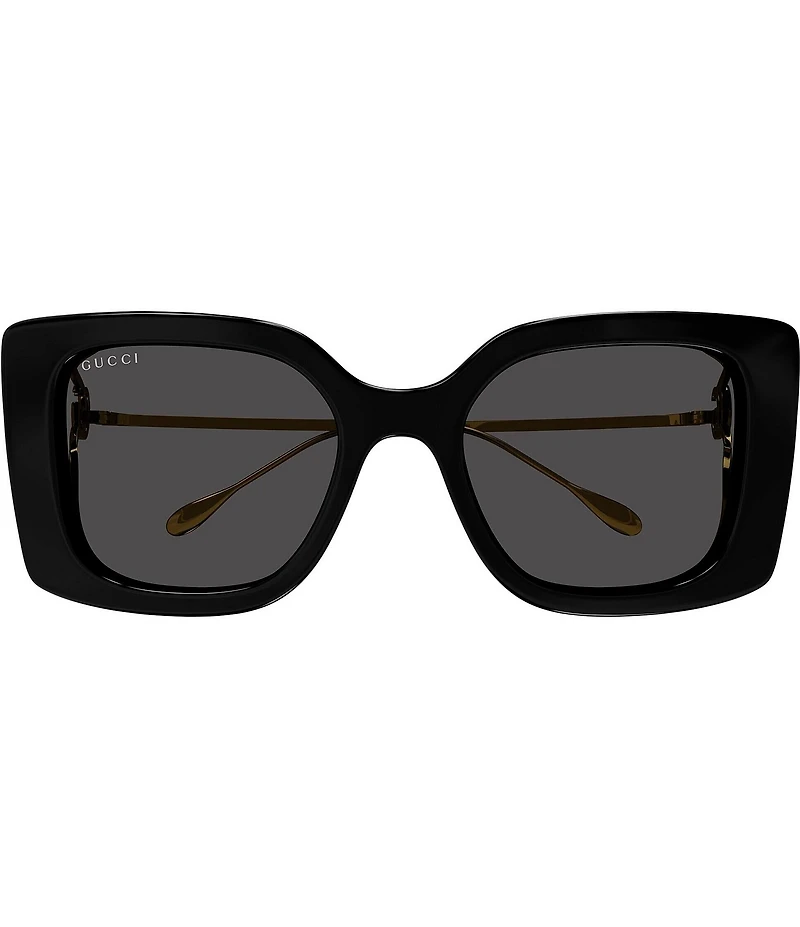 Gucci Flat & Bend 54mm Square Statement Sunglasses