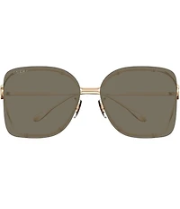 Gucci Women's Fork 60mm Mirrored Square Sunglasses