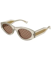 Gucci Women's G Monogram Wirecore 52mm Oval Sunglasses