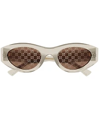 Gucci Women's G Monogram Wirecore 52mm Oval Sunglasses