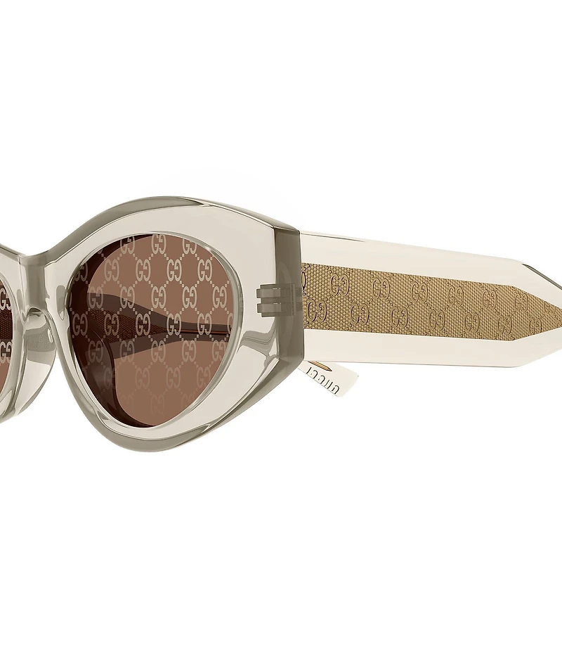 Gucci Women's G Monogram Wirecore 52mm Oval Sunglasses
