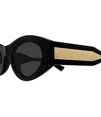 Gucci Women's G Monogram Wirecore 52mm Oval Sunglasses