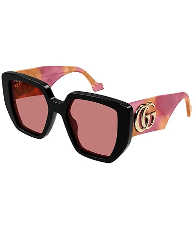 Gucci Women's Generation 54mm Havana Square Sunglasses