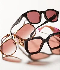 Gucci Women's Generation 54mm Havana Square Sunglasses